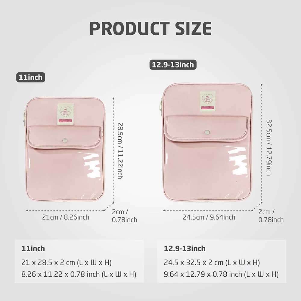 13.3 14 inch Cute Laptop Sleeve Bag for MacBook Pro/Air Notebook Case for iPad Air Pro 11 Air4/5 10.9 10.5 Tablet Pouch Case y250730