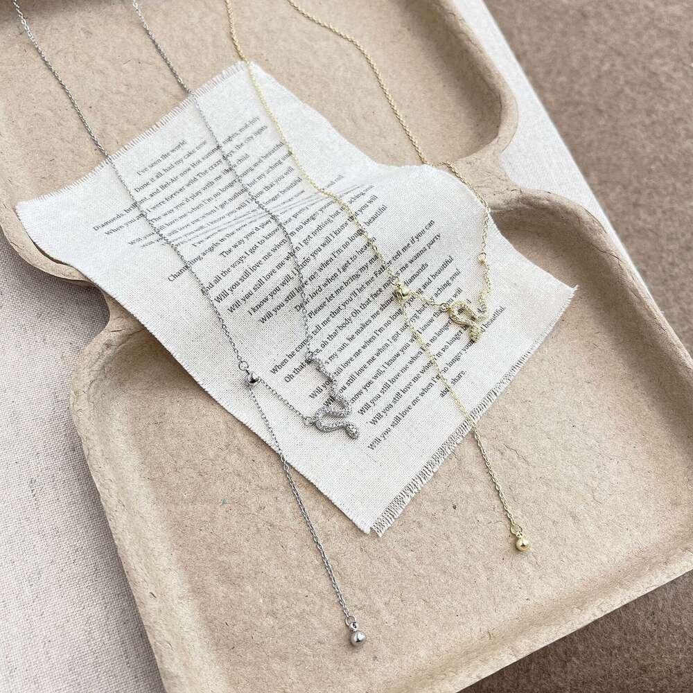 Year of the Snake Limited Edition Sparkling Tassel Necklace for Women, Light Niche Collarbone Chain, Choker, High-End Sweater Chain 4ad