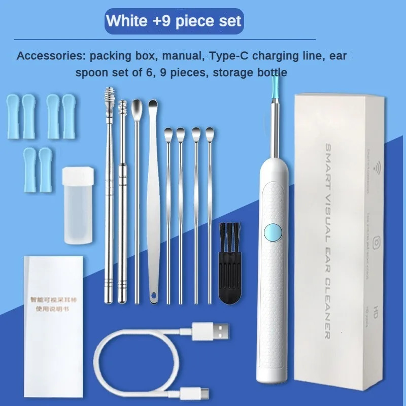 Wireless Visual Silicone Ear Spoon Endoscope Earpick Camera Otoscope Safe Ear Cleaner for Kids Adults 250726
