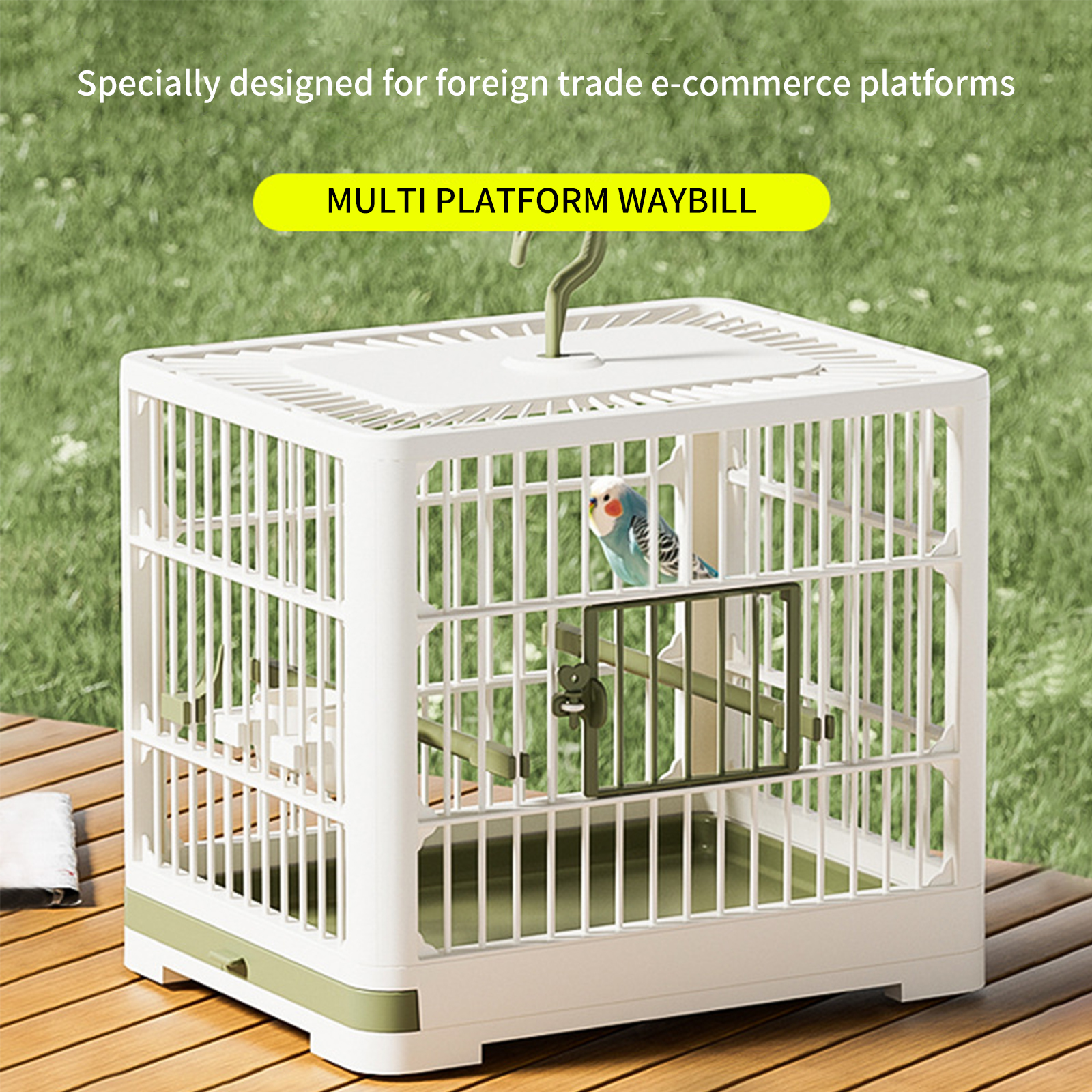 Bird cage parrot supplies large space breathable bird walking tool outdoor portable outdoor viewing cage pet supplies