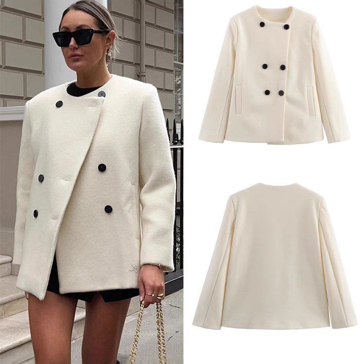 hot Free shipping designer coat for women Commuter jacket fashionable coarse tweed simple socialite style suit