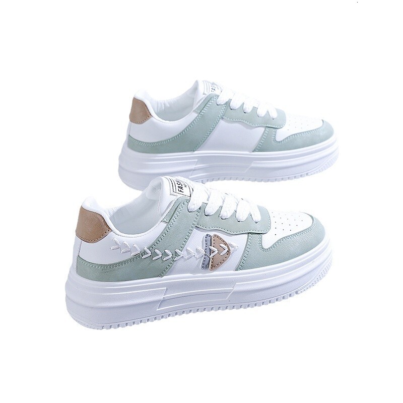 2025 Autumn New White Sneakers Ins Korean Style Women's Student Versatile Sports Thick Sole Height Increasing Casual Shoes 5A36 ddmysaturn