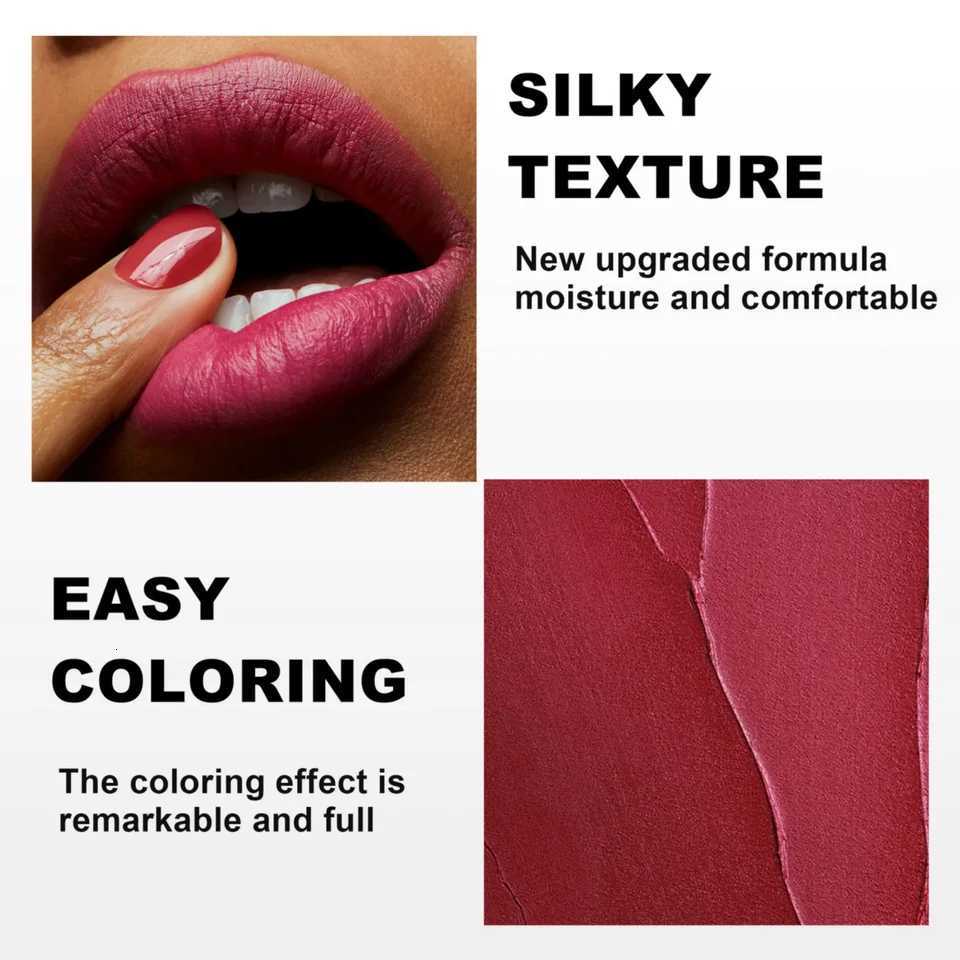 Highly Pigmented Lipstick Set 6pcs Silky Texture Lipsticks Easy Color Non-drying Matte Lip Stick Long Lasting Lipstick Gift Box G250729