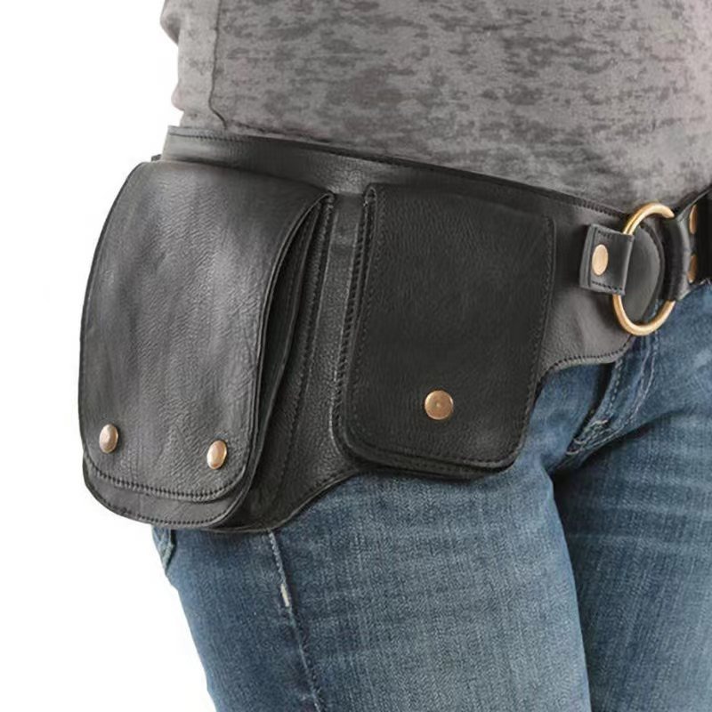 Unisex Medieval Style Waist Pouch - Vintage Retro Niche Accessory