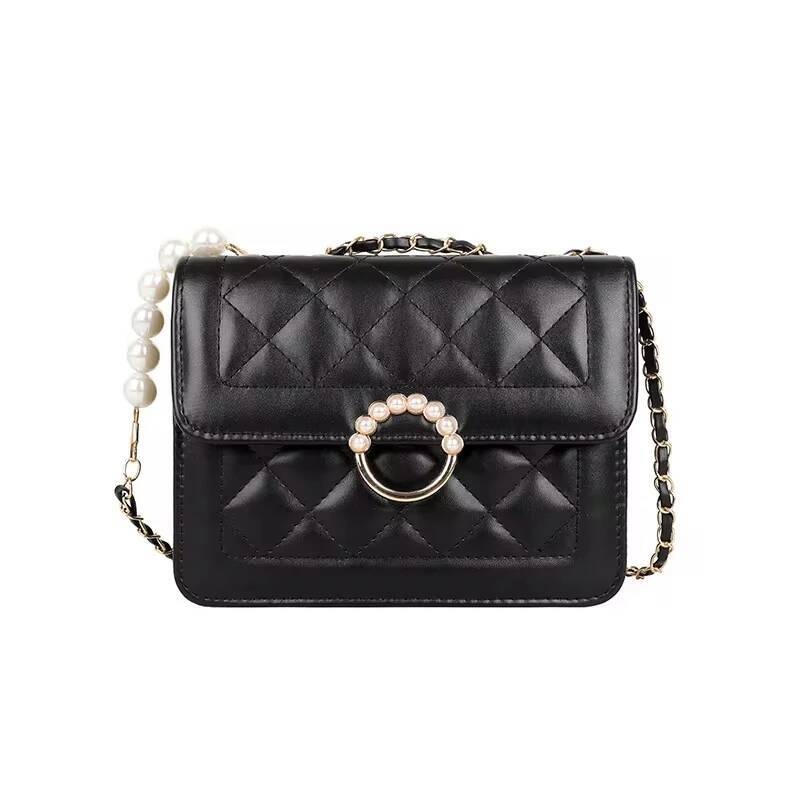 Summer Mini Small Handbags New Tide Pearl Chain Bags Women's Bag Versatile White Single Shoulder Crossbody Handbag