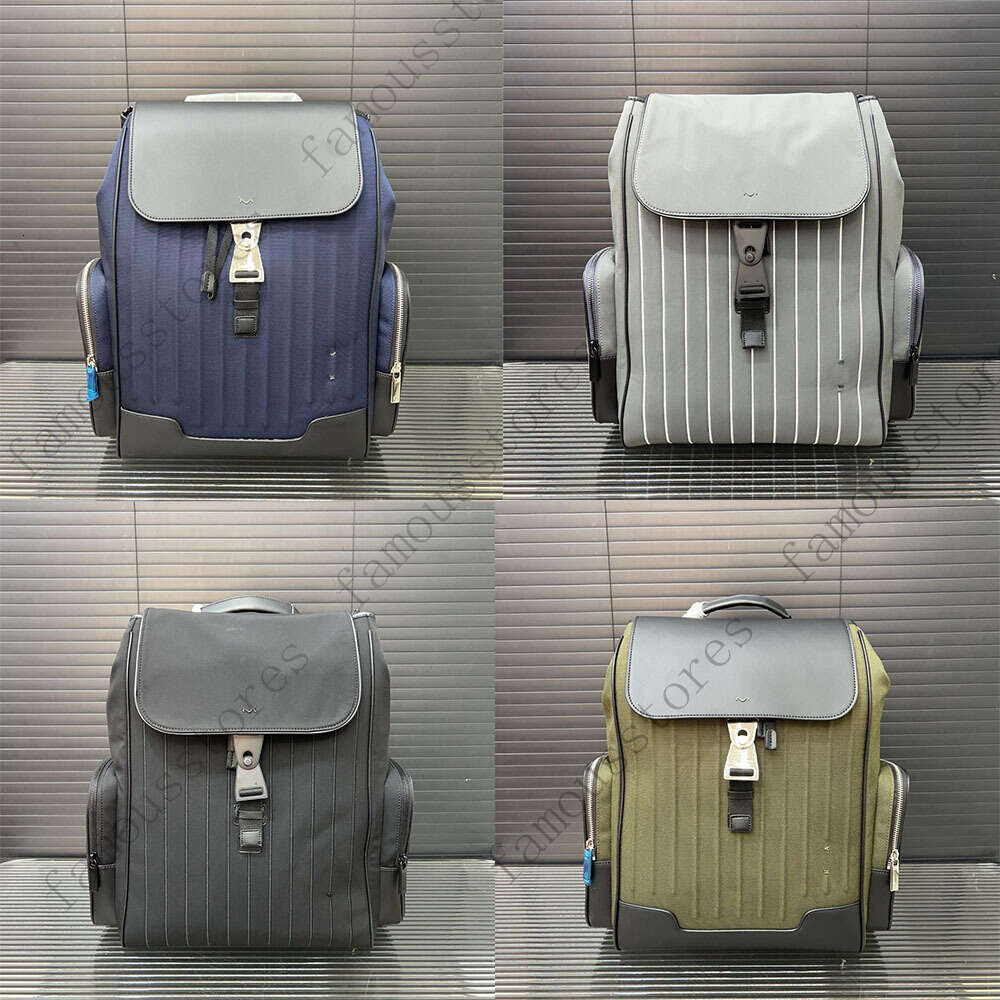 Never Still Casual Sports Canvas Flip-Top Backpack Shoulder Bag Large Size Hiking Bag High-end Feel Classic and Versatile