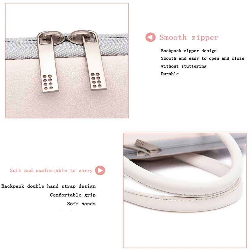 16 Inch Laptop Sleeve Bag Notebook Case PU Pouch for MacBook Air Pro 13.3 14 15.6 Inch Dell Shoulder Handbag Briefcases y250730