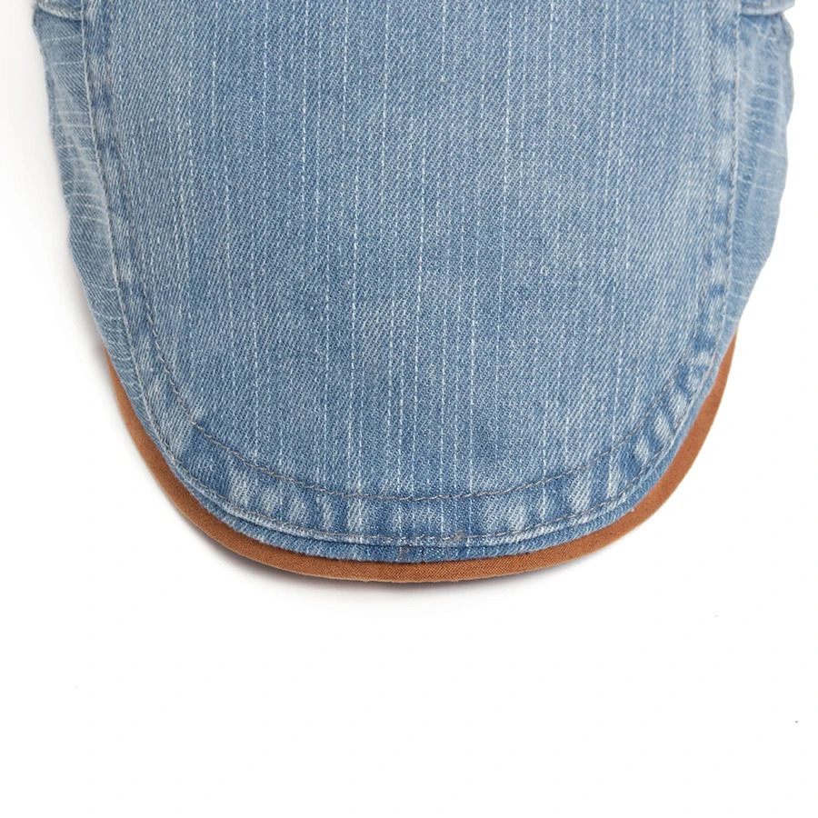 Denim Cotton sboy Cap Women Patchwork Brown Soft Beret Men Flat Visor Hat Vintage For Spring Autumn Summer Casual Adjustable 250729