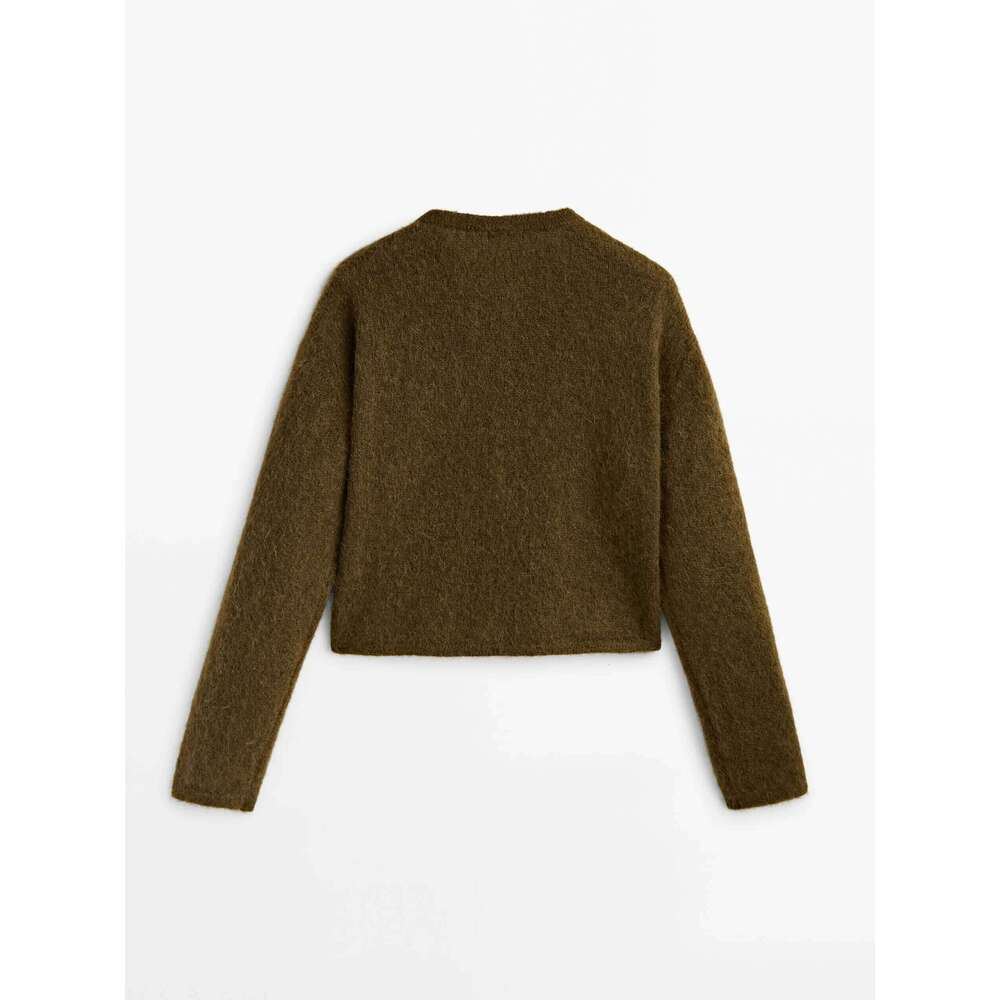 Ethereal MD 2025 Massidutti Spring New Style Of Ladies Casual All Fit Temperament Soft Waxy Texture Knit Sweater Cardigan 250728