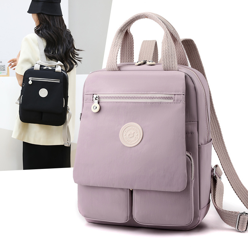 Colorful Fox New Women's Color-Block Backpack Korean Fashion Trend Large Capacity Water-Resistant Bag ddmymoon