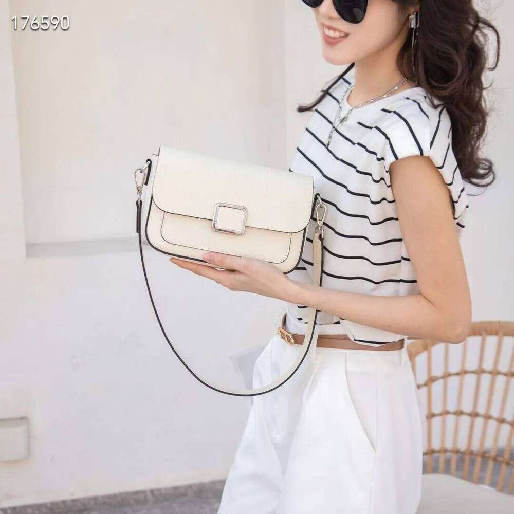 Genuine Women's Square Handbag, Soft Leather Cowhide Underarm Bag, Ladies' Stylish Single Shoulder Crossbody Bag