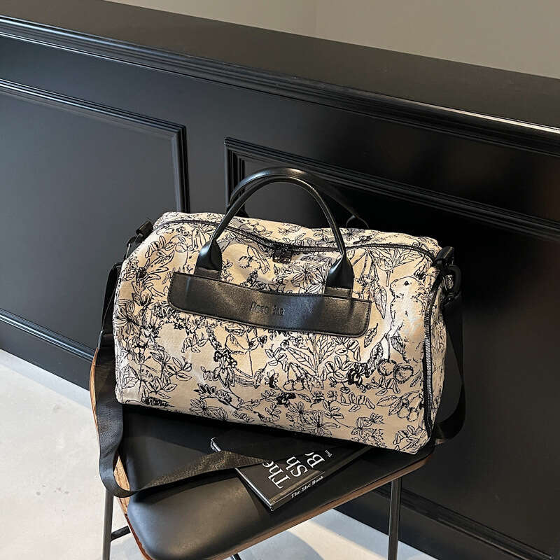 Niche Embroidered Jacquard Fabric for Women 2025 New Fashion Large Capacity Shoulder Casual Crossbody Tote Bag