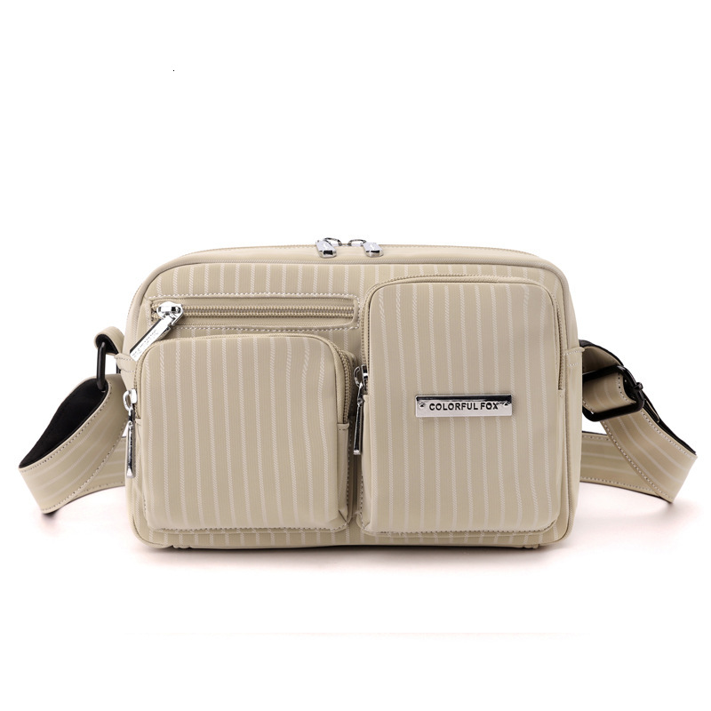 Colorful Fox New Water-Resistant Camera Crossbody Ins Striped Unisex Shoulder Bag ddmymoon