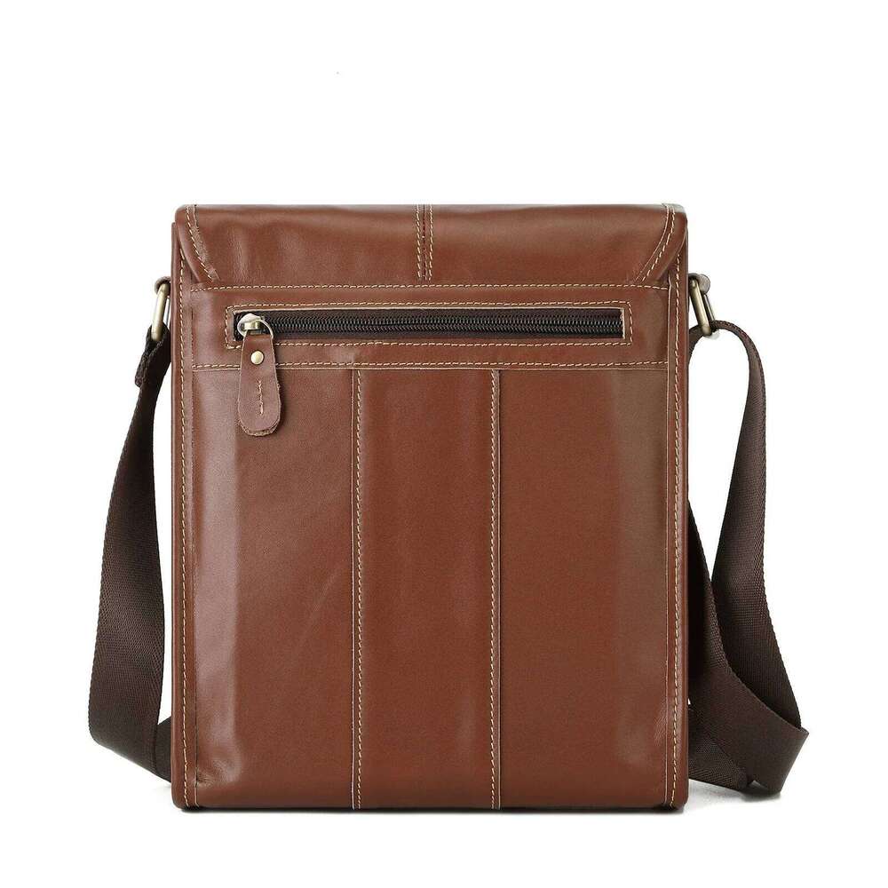OLOEY 2025 Genuine Male's Crossbody Casual Business Real Leather Men's Messenger Bag Vintage Men Zipper Shoulder Handbags