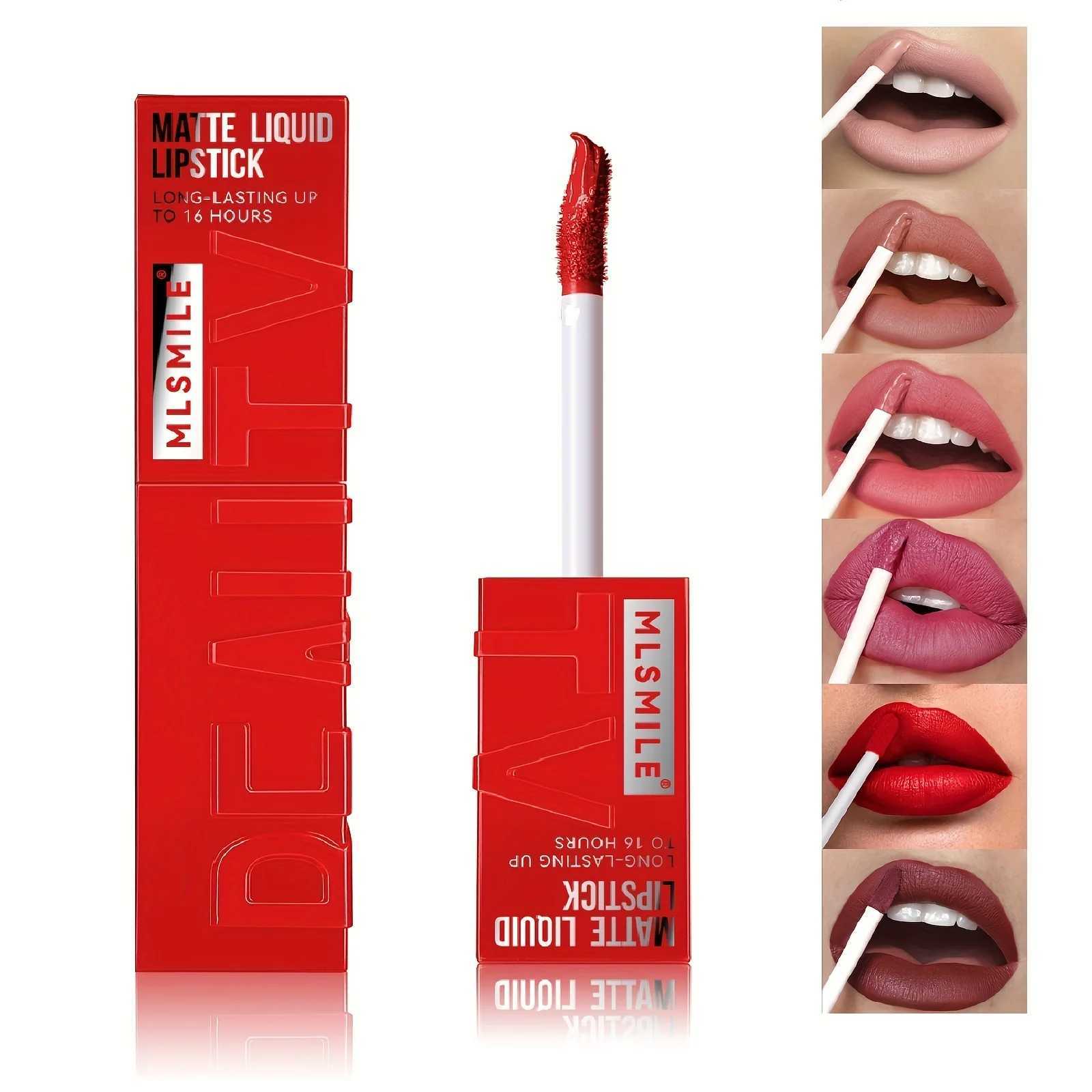 6 Shades High Shiny Lip Gloss Lip Color Vivid High Pigment Lipstick Long Lasting Moisturizing Non-Sticky Finish Water Lip Tint G250728