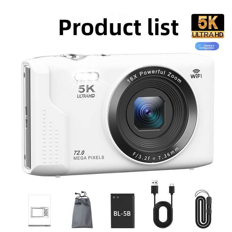5K Digital Camera WIFI 18X Digital Zoom 72Mp Camcorder 2.8 Inches For Photography Vlogging Youtube Vintage Video Recorder SLR DSLR