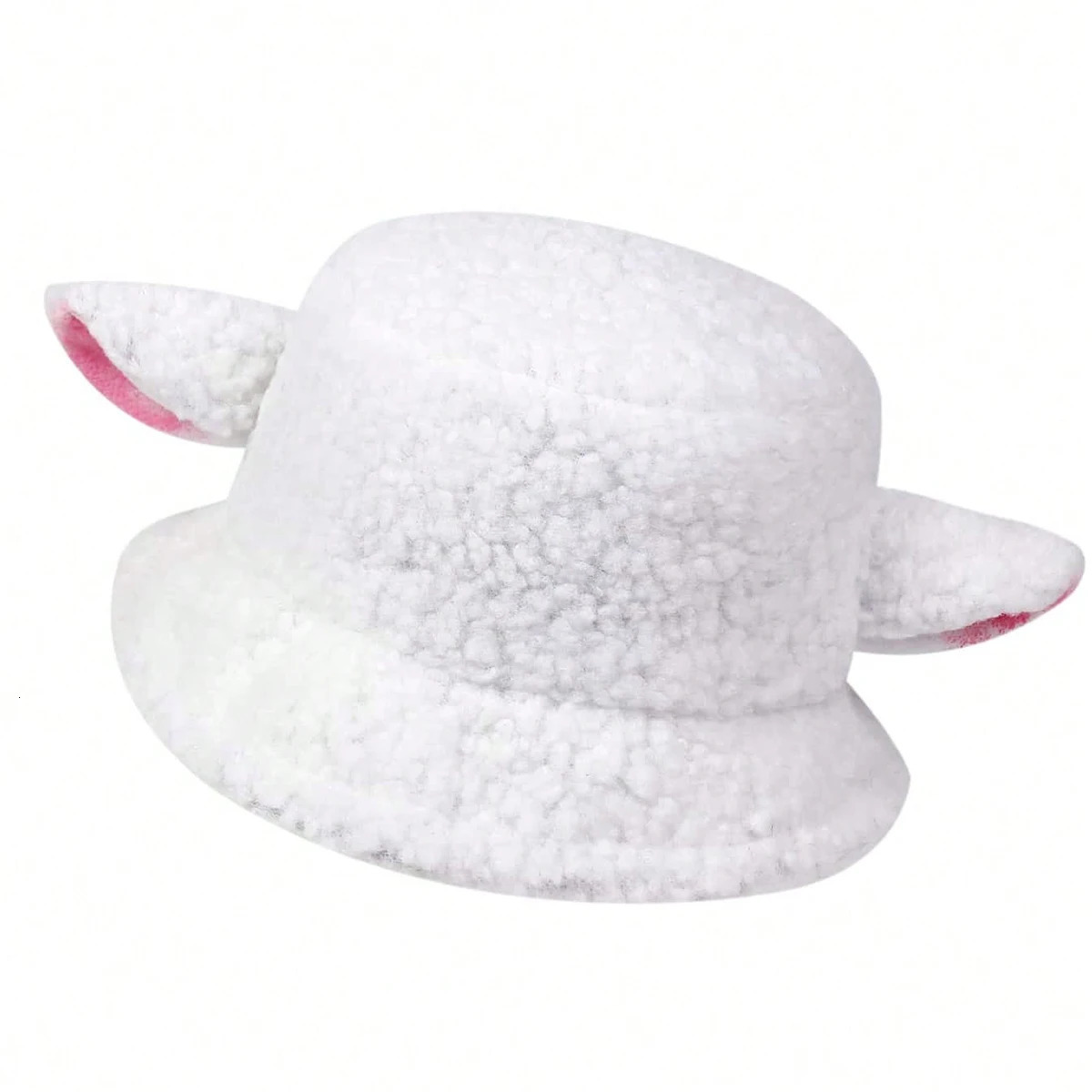 Unisex Monster Ears Personality Bucket Hats Autumn And Winter Lamb Wool Fishermen Caps Outdoor Casual Cap Sunscreen Hat 250724