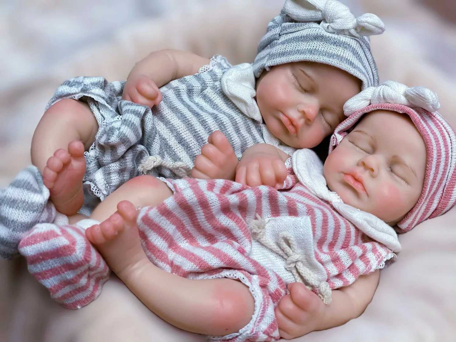 33cm Can Open Mouth Full Body Solid Silicone LouLou Reborn Baby Girl and Boy Soft Touch Reborn Baby Silicone Body XJ250730