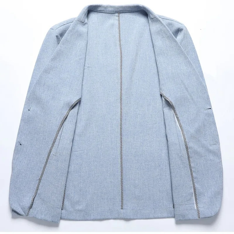 2024 Summer Ice Silk Blazers Elasticity Mens Thin Windbreak Classic Solid Color Casual Business Suit Jackets Office Social Coat 250724