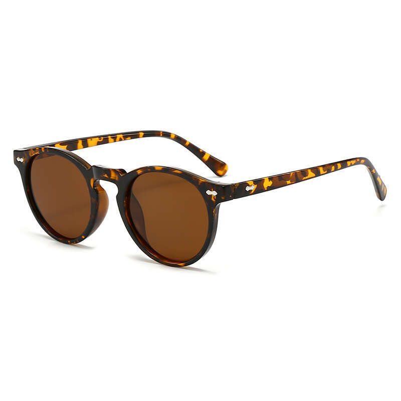 DHcollections Retro Round Sunglasses - UV400 Polarized, Transparent Frame, Japanese Style for Women (8 Vintage Colors)