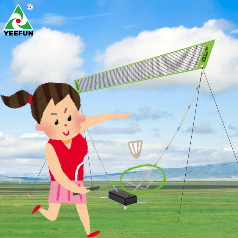 Portable Folding Badminton Court with Easy-to-Pack Design