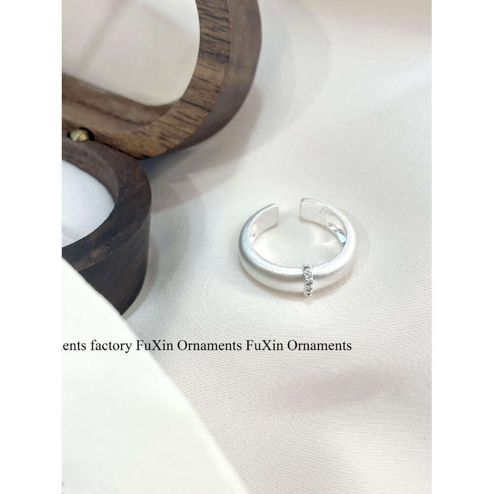 INS Minimalist Brushed Ring for Women, Unique Design, High-end Feel, Adjustable Open Ring, Trendy Personality e57