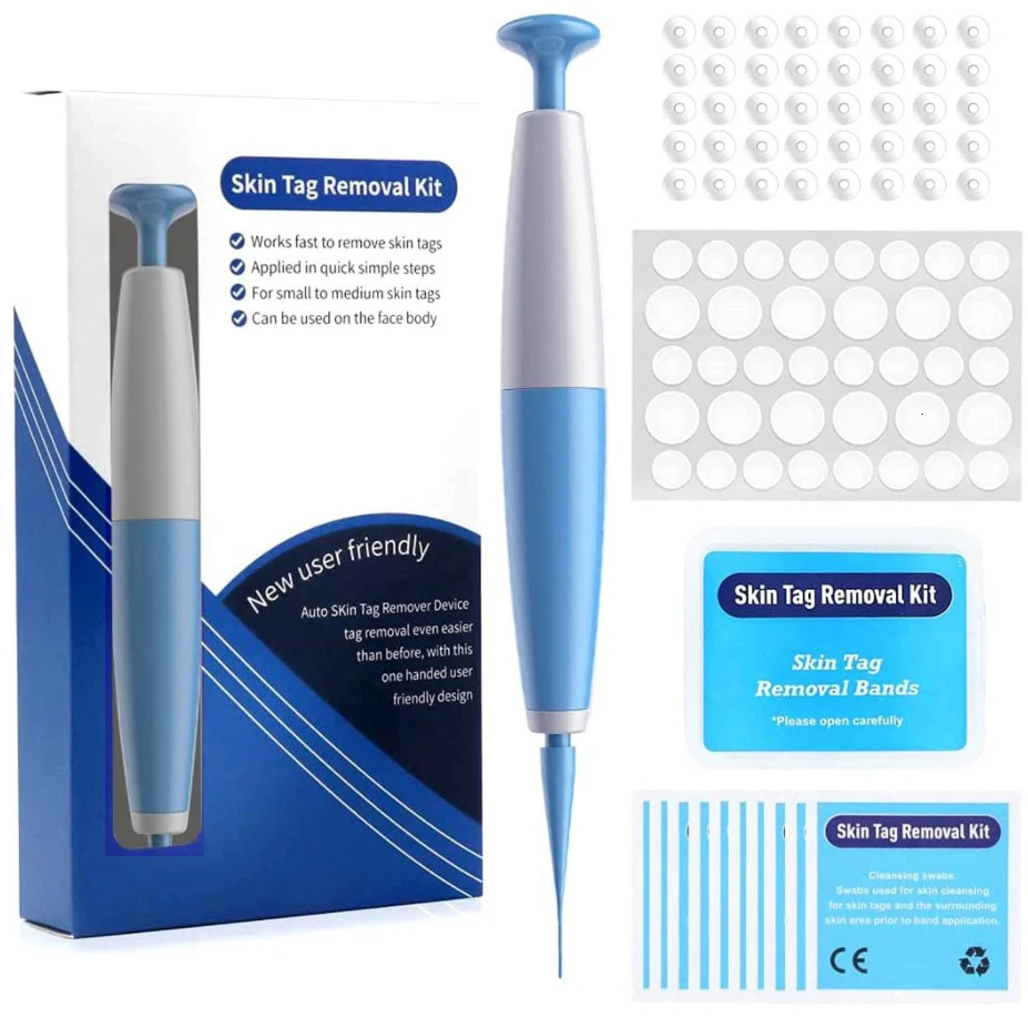 Painless Wart r Pen Auto Skin Tag Removal Kit Mole Wart Removal Pen Set Cleansing Swabs Body Beauty Care Tool 250726