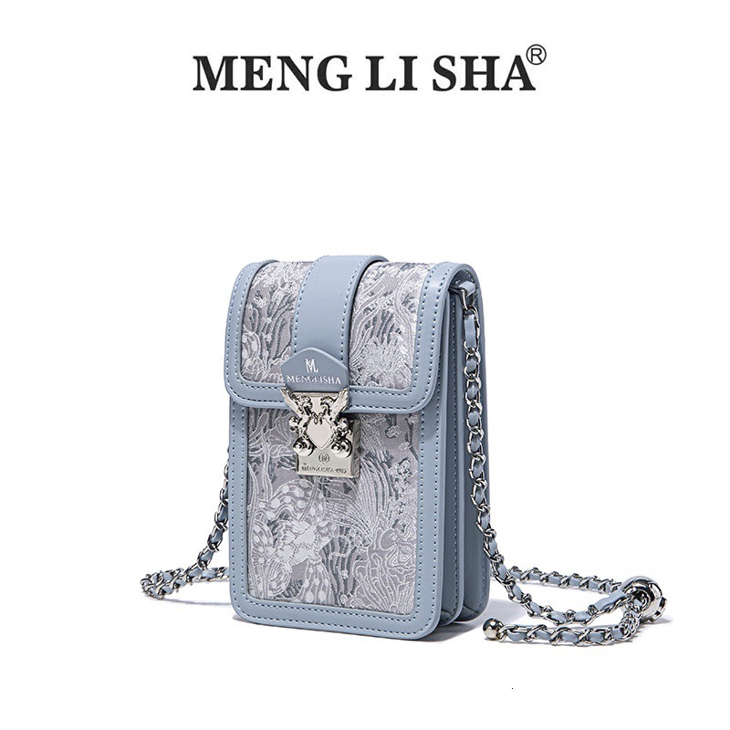 2025 Hot-Selling Women's Fashion Personality Embroidered Phone Commuter Versatile Shoulder Crossbody Chain Small Bag ddmymoon