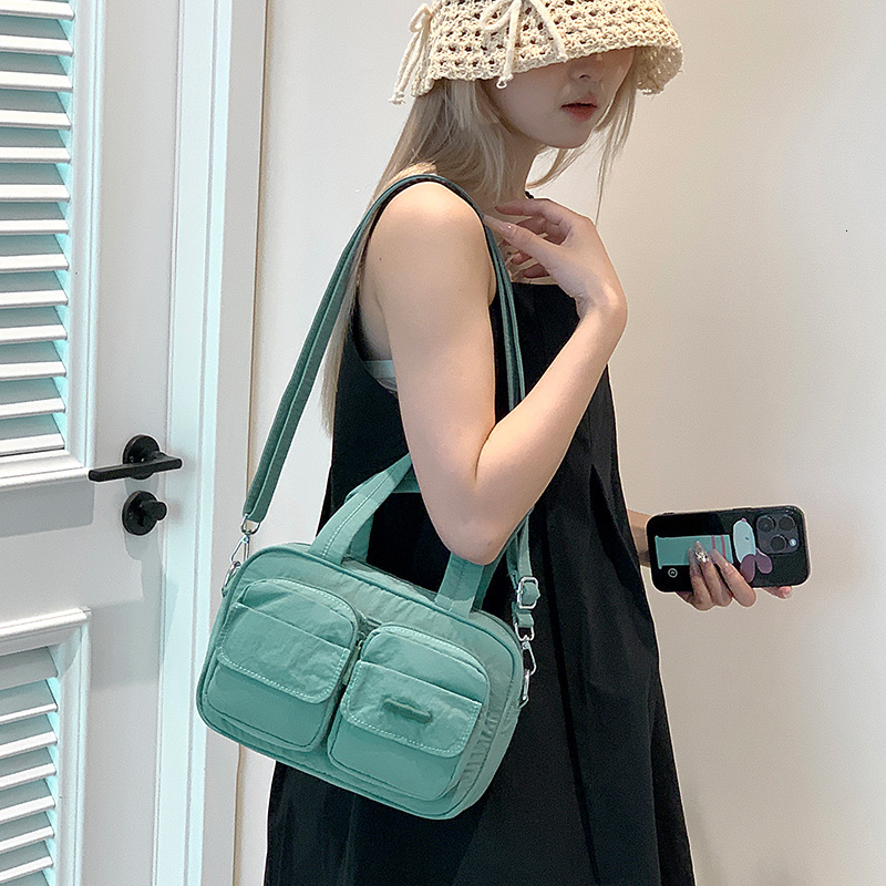 Colorful Fox Korean Version Ins New Fashion Versatile Single Shoulder Crossbody Multi-Pocket Handbag Work Bag ddmymoon