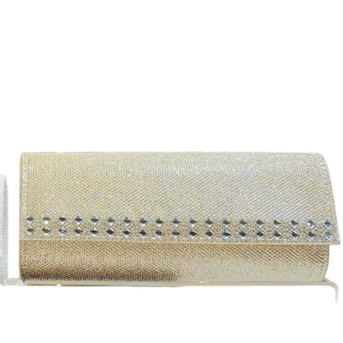 New Diamond Studded Womens Clutch Bag Wedding Banquet Evening Bag Shiny Baguette Bag Single Shoulder Crossbody Evening Bag