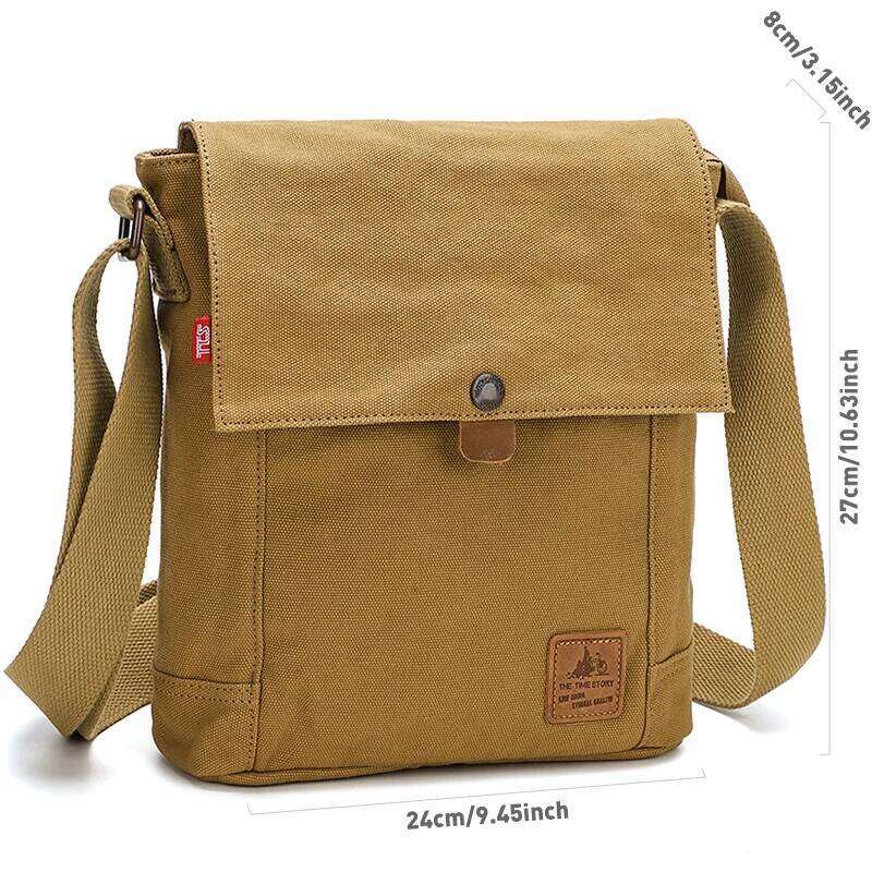 Men's Casual Crossbody Messenger Vertical Small Cross Body Shoulder Bag for Women Men Hiking Sport Travel