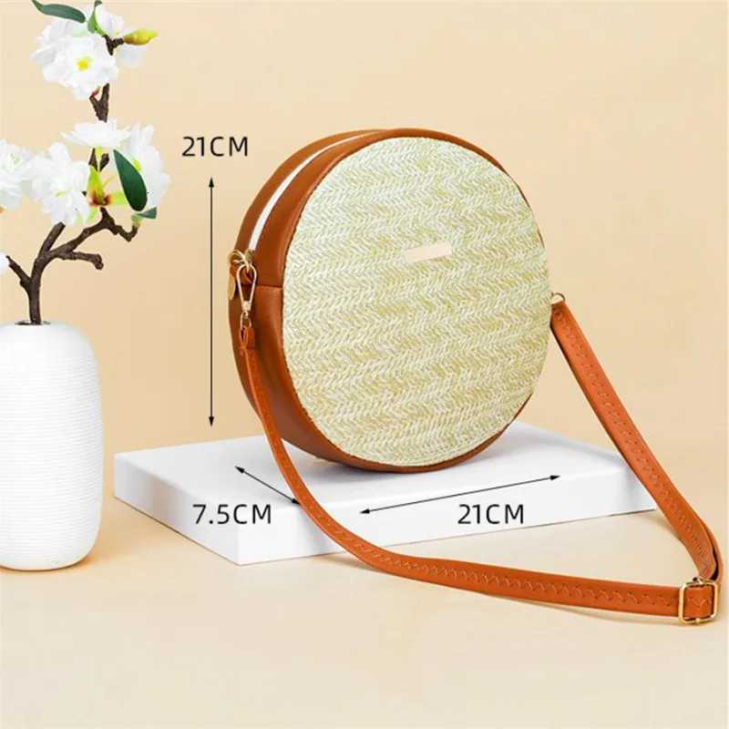 100% Cotton Linen Cotton Linen Cotton Linen Bag Vintage Casual Str Weaving Single Shoulder Bag Summer Beach Shoulder Crossbody Bag Y250730
