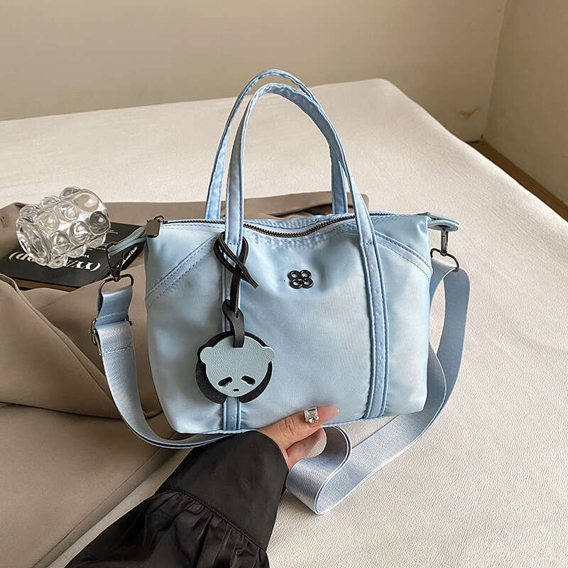 Macaron Color Mini Tote Handheld Shoulder Crossbody Simple Fashion Versatile Design Small Square Bag