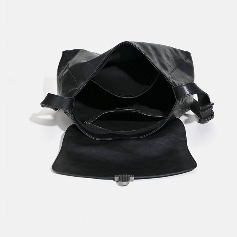Genuine Leather Woman 2025 New High-Quality Soft Vegetable-Tanned Cowhide Shoulder Bag Large Capacity Casual Crossbody Bags