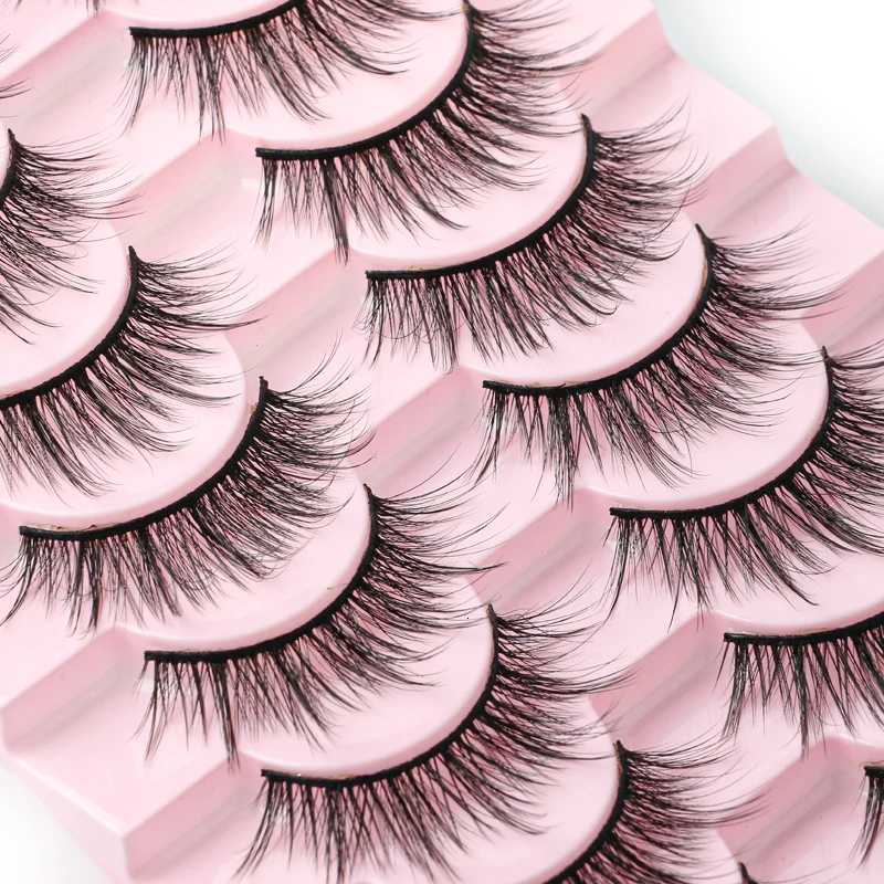 2/5/10 Pair 3D Mink Lashes Natural Soft Eyelashes Dramatic False Eyelashes Faux Cils Makeup Fake Eyelash Extension Makeup Z250730