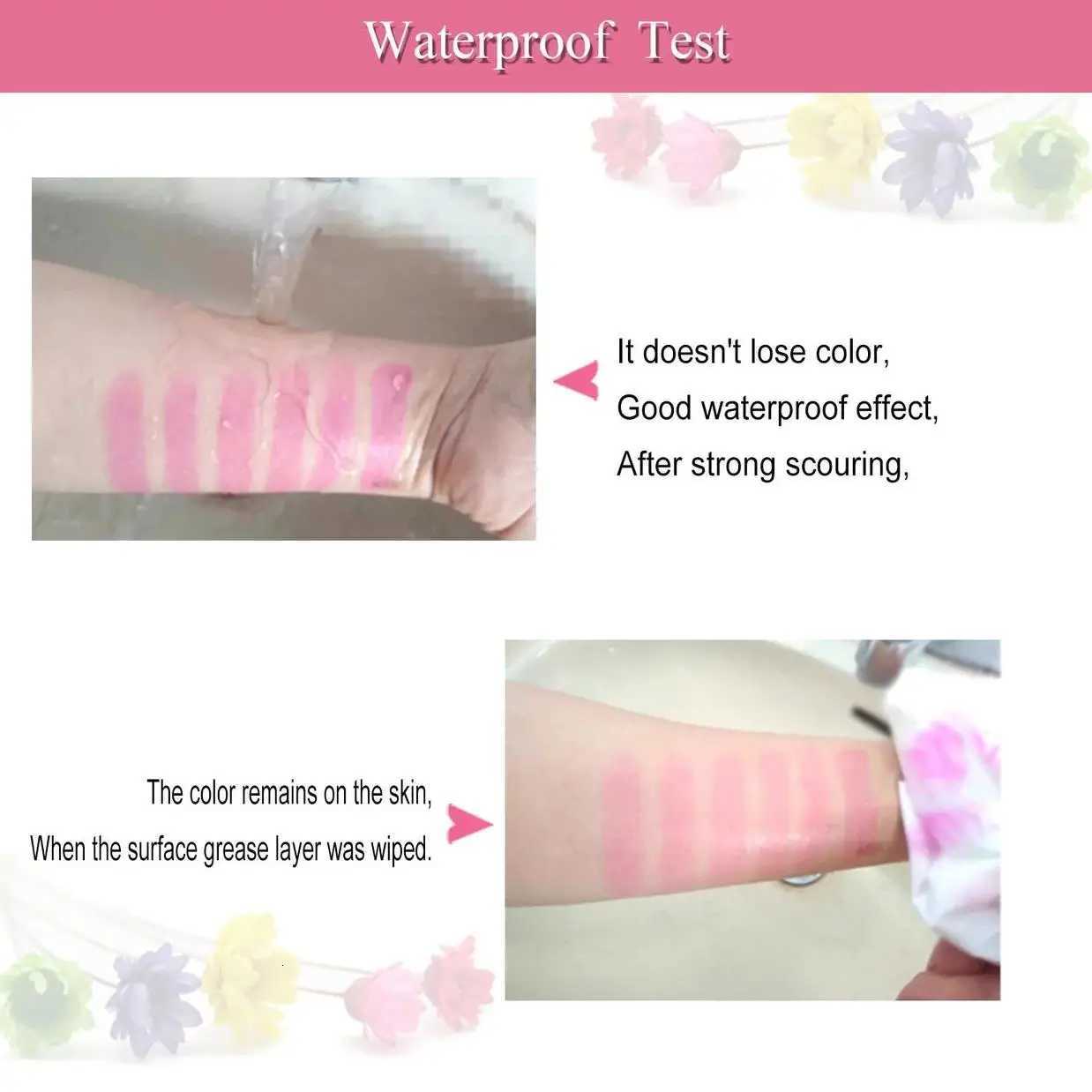 6pcs Crystal Clear Jelly Lip Gloss Set Long Lasting Moisturizing Color Changing Lipstick Pink Flower Cosmetic Kit G250729