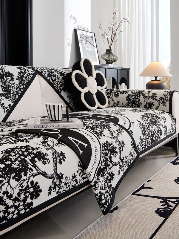 Lanjia Designer Blanket Non Slip Sectional Covers L Shape Resistant Slipcover For Furniture Bed Couch Sofa Warm Flower Bc F