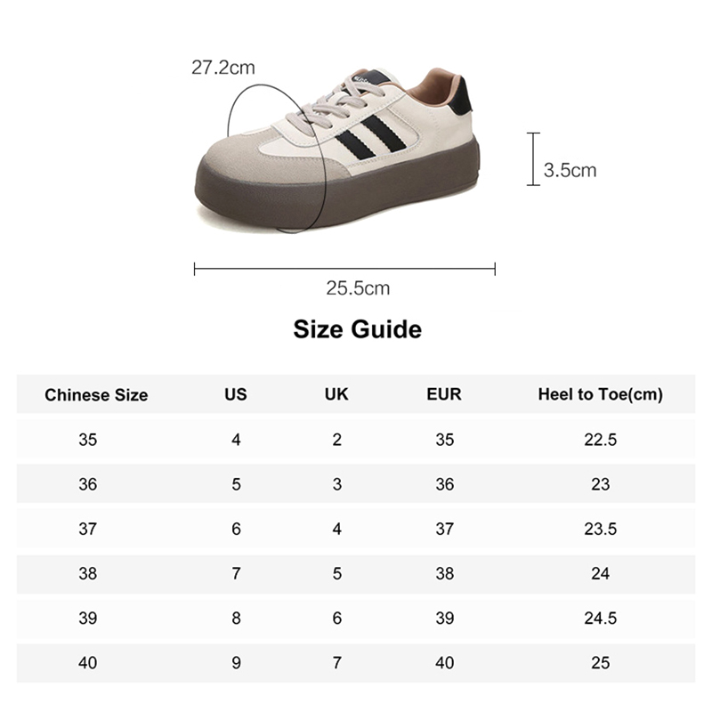 Mulinsen white shoes women's 2025 spring and autumn new retro thick-soled German training shoes all-match casual sneakers ins trend