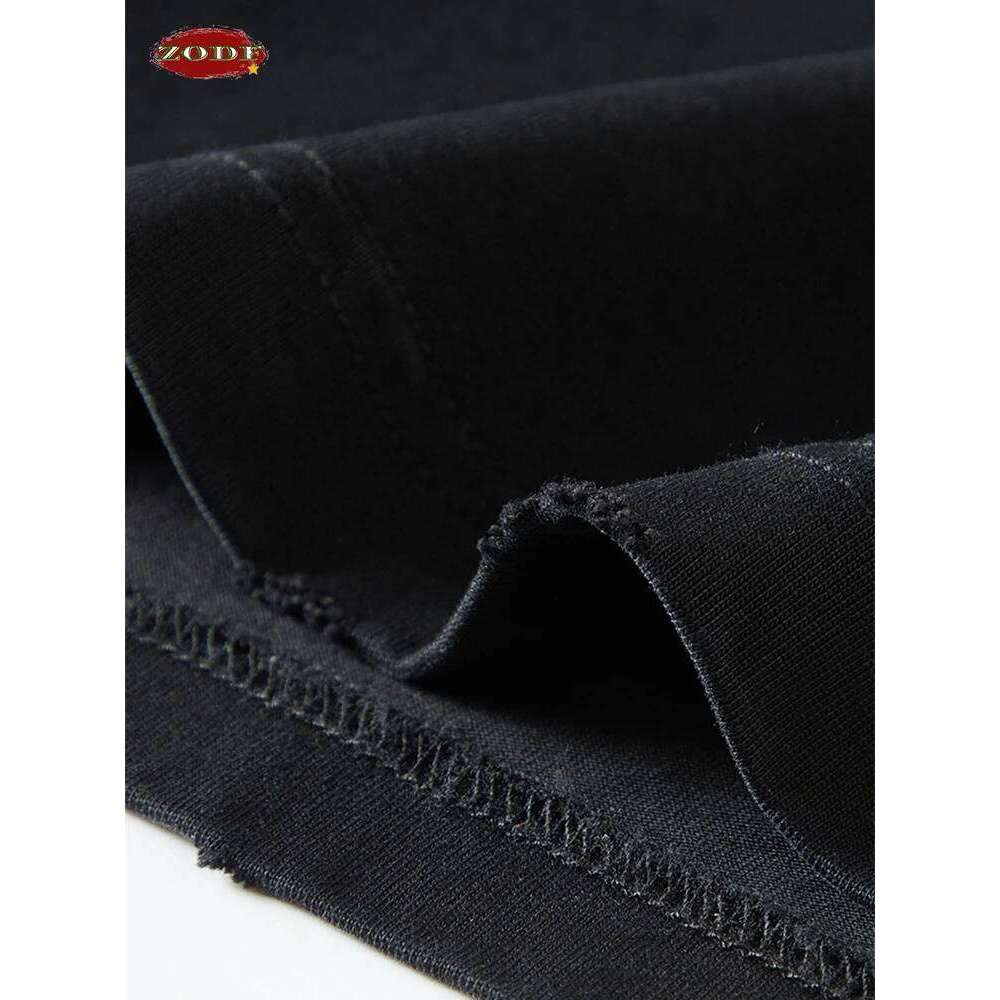 ZODF New Men's Summer Washed Gradient Cotton T-Shirts Unisex Women Retro Distressed 310gsm Ripped T Shirt Brand Tops HY0859