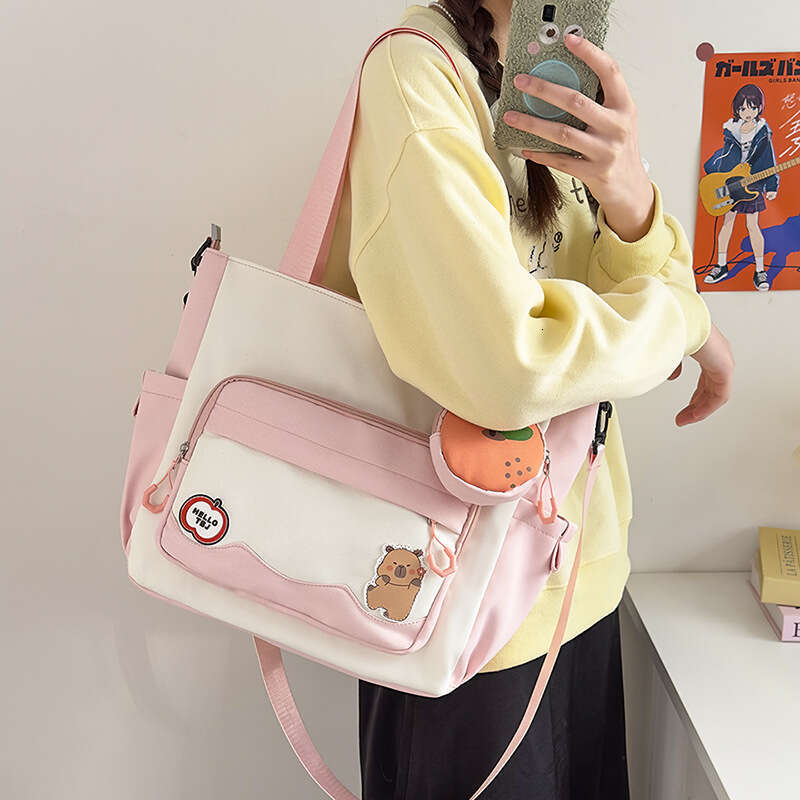 New Cute Crossbody for Girls, Handbag with Unique Design, Large Capacity Student Tutoring Class Bag