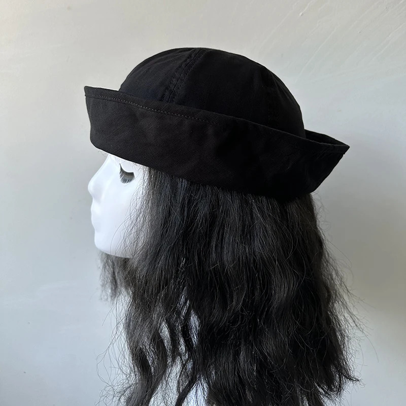 Summer Linen Navy Sailor Cap Women Girls JK Cute Red White Check Beret Blue-white Gingham Fashion Hat Cosplay Nurses Cap 250729