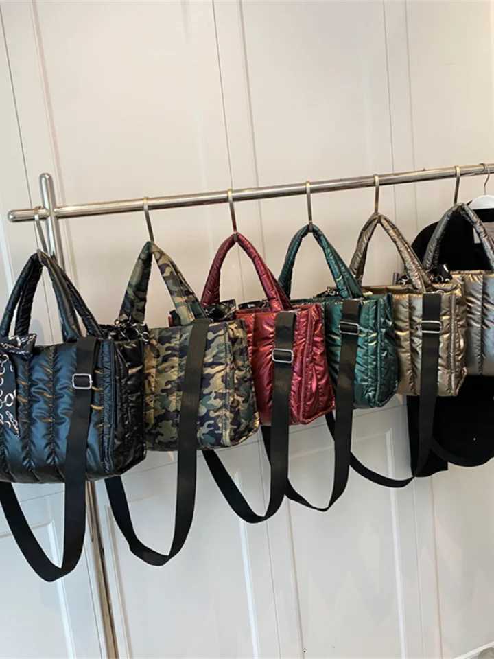 Elegant Wens Totes Bag with Silk Scarf Accent Quilted Crossbody Bags for Wen Casual Solid Color Padded Wens Shoulder Bag Y250730