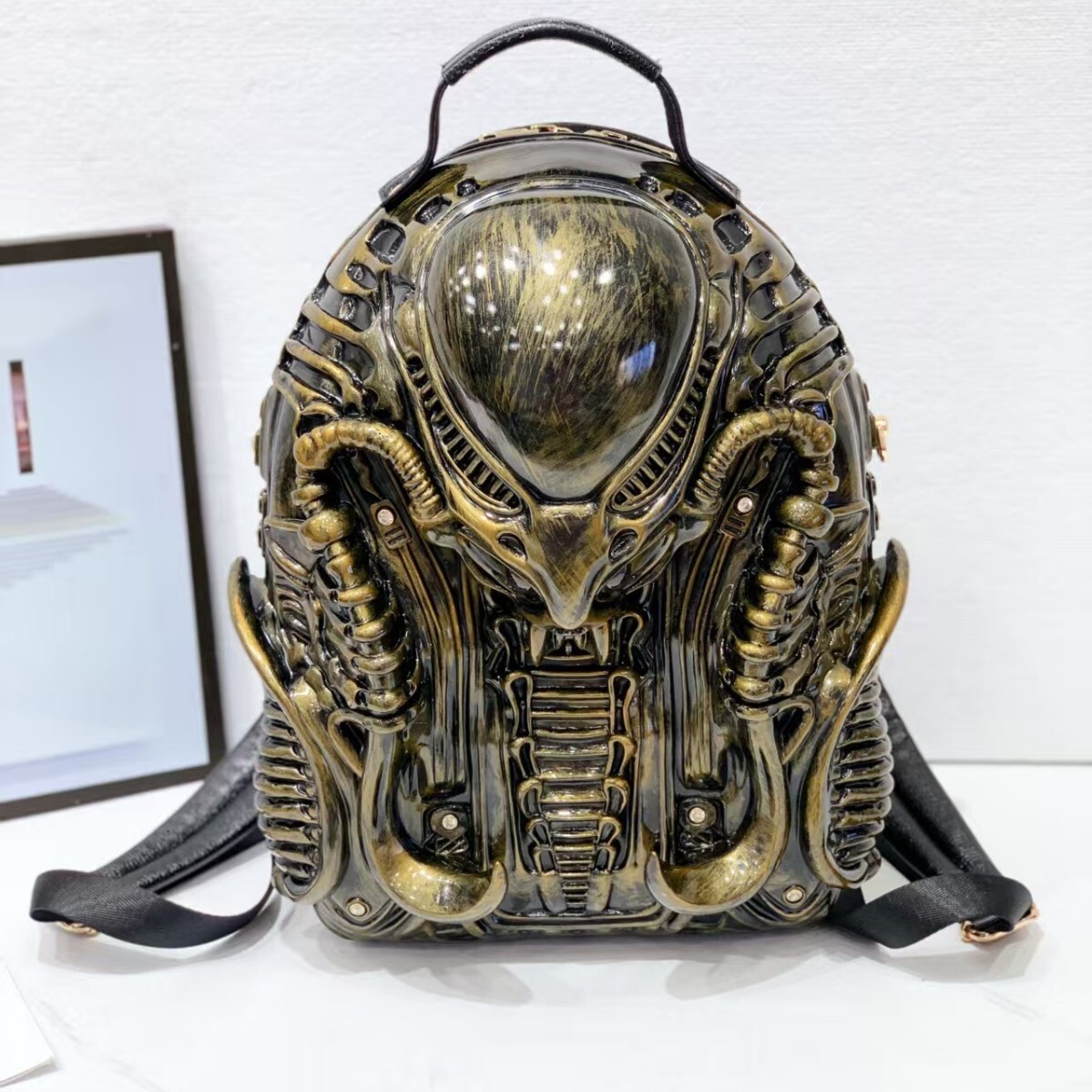 Women's Bag 2025 New European Fashion Design Personality Large Capacity Irregular Punk Style Backpack Trendy ddmymoon