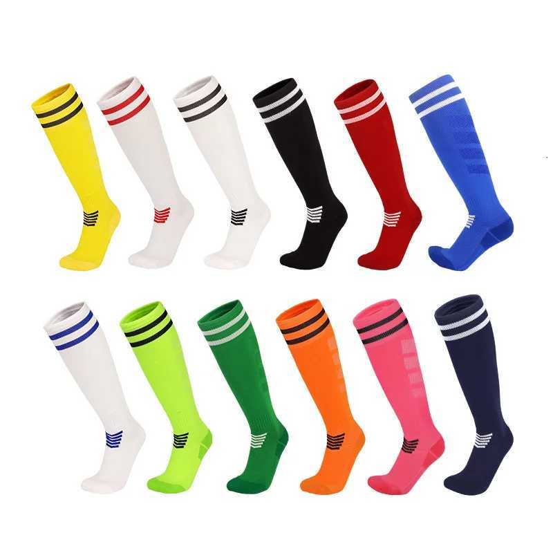 White Black Stripes Football Soccer Socks For Men Teenages Kids Boys Over the Calf Baseball Rugby Athletic Socks Women Girls Z250731