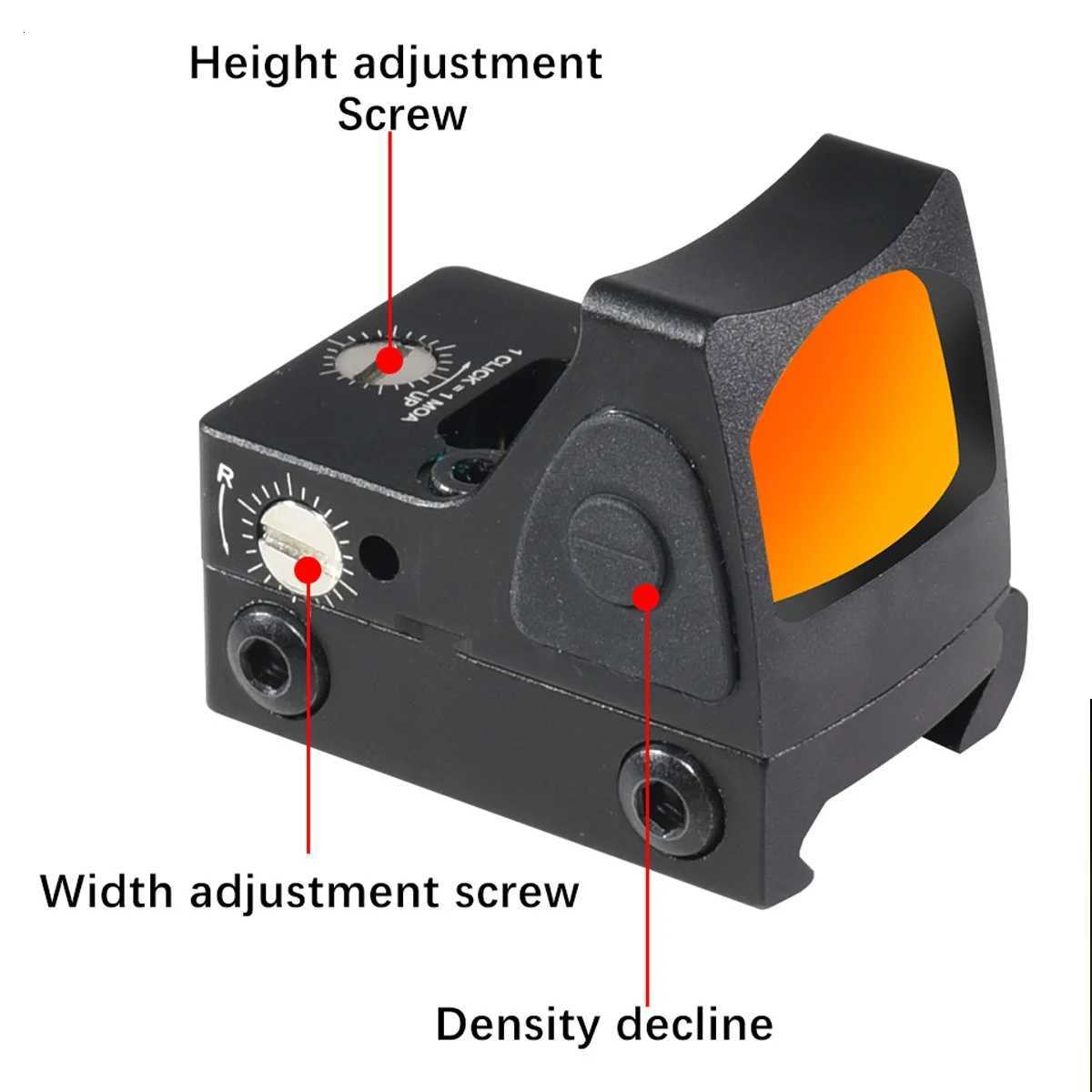 Mini Red Dot Sight Tactical Optic Reflex Collimator Hunting Airsoft Compact Riflescope Equipment Accessory AR15 G19 M4 R250730
