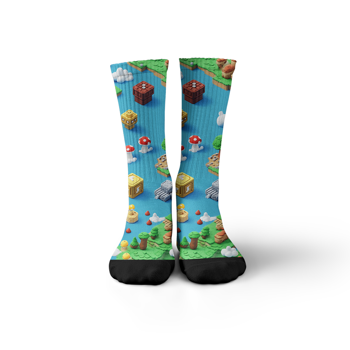 3D Retro Game World Unisex Tube Sock C110