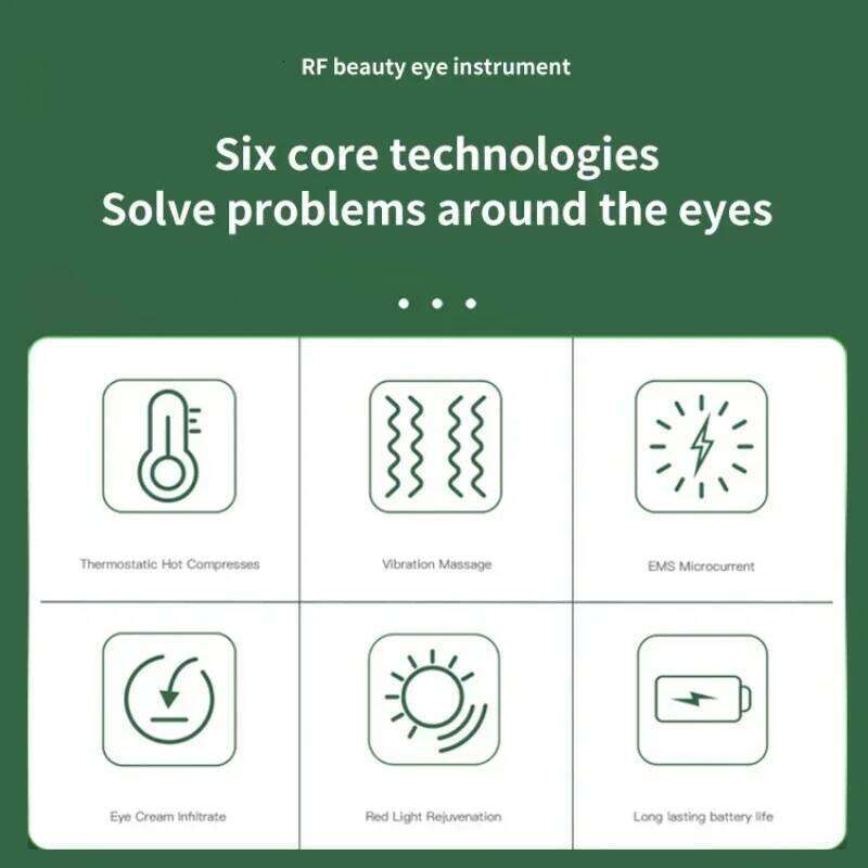 Electric Massager EMS Microcurrent Skin Lifting Reduce Eye Wrinkles Remove Dark Circles Hot Vibration Relax Eyes Beauty Care