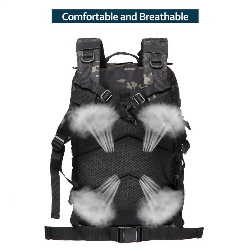 Outdoor tactical dualshoulder bag casual backpack multifunctional hiking and sports travel largecapacity 250729