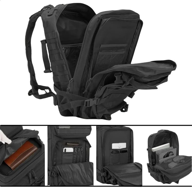 Outdoor tactical dualshoulder bag casual backpack multifunctional hiking and sports travel largecapacity 250729