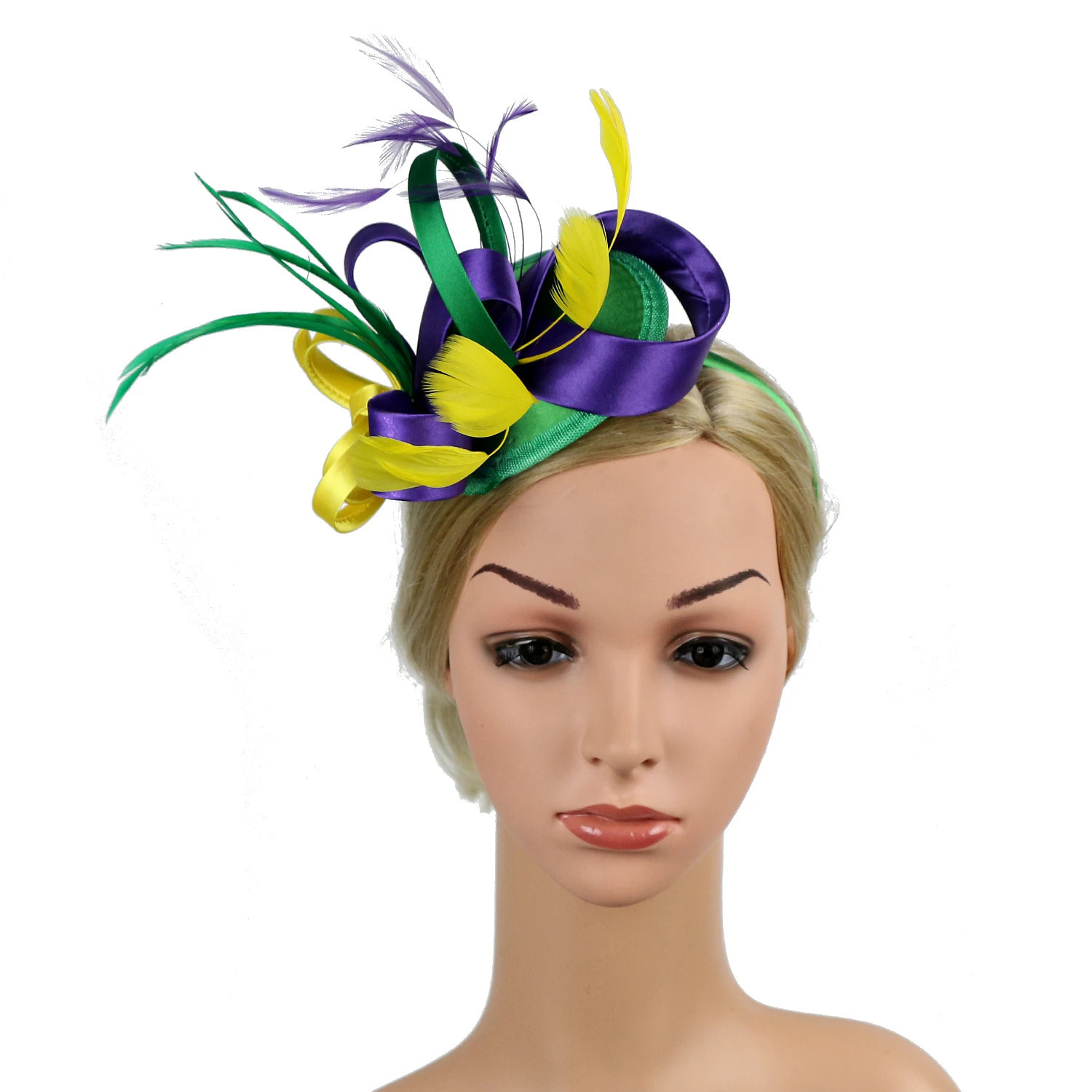 Celebrity Feather Fascinator HatHalloween Christmas Cocktail Tea Party Headwear for Women Ladies 250729